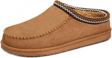Mens Slippers Memory Foam Moccasin Slippers for Men Indoor Outdoor