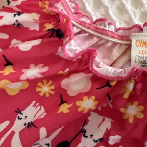 Gymboree Girl Bunny Rabbit Pink Nightgown L(10-12) - Picture 4 of 9