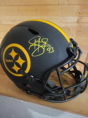 #ad Troy Polamalu Autographed Full Size Authentic Steelers Helmet $550.00