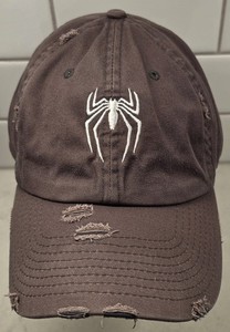 Spider Distressed Adjustable Strap Ball Cap OSFM