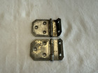 Vintage Art Deco 1930-40's Nickel Plated Offset Hoosier Type Cabinet Hinges — photo 1