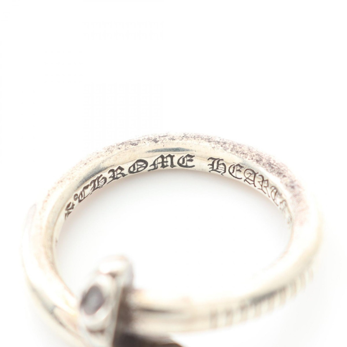 CHROME HEARTS NAIL CRSBALL Ring Silver925 Used mens US size 8.25
