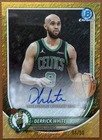 Derrick WHITE 2025-26 Bowman Chrome Gold Shimmer Refractor AUTO #'d /50 Celtics