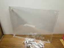Two 2 Floating Acrylic Wall Frames 8.5" X 11" with Metal Standoffs