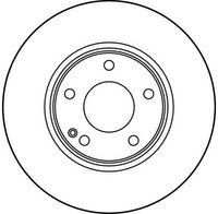 2Er Set Bremsscheiben TRW Automotive DF2654 MERCEDES-BENZ 202 421 02 12
