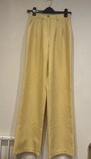 Gorgeous Yellow Wide Leg Trousers From Urban Outfitters, Size XS