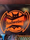 Vintage Budweiser Bud Light Halloween Pennant Banner Lot Beer Bar Decor