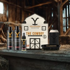 Wild Willies Yellowstone Collection "The Cowboy" Premium Beard Gift Set New
