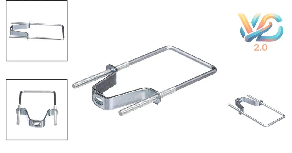 Versatile Spare Tire Carrier with U-Bolt Frame Mount - Fits 4 or 5-Lug Rims Foto 2 de 4