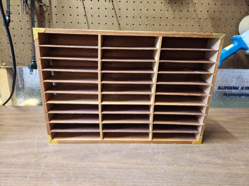 Vintage Wooden Cassette Tape Holder Holds 30 Wall Mount