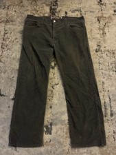 Levi's Men's Low Loose 549 40x30 Corduroy Pants Black Straight Leg Flat Front