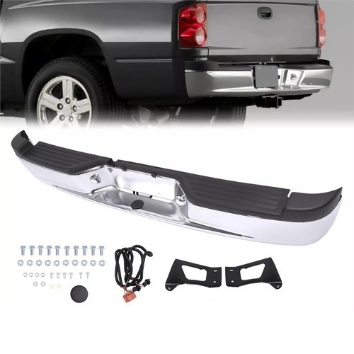 Chrome Steel Rear Bumper For 2005-2010 Dodge Dakota / 2011 Ram Dakota