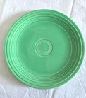 VINTAGE FIESTA WARE 9.5" ORIGINAL GREEN LUNCHEON PLATE HLC c.1936-1969