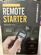 Compustar Universal Remote Starter 1000-ft Range 2 Remotes Bypass