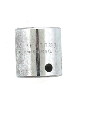 Proto 5228 7/8  12 Point 3/8  Drive Chrome Socket, Short Well, USA