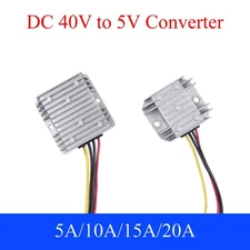 DC 48V to 5V 10A/20A Step-Down Converter Buck Regulator Transformer Waterproof