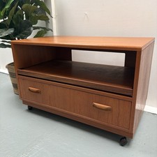 Vintage 1970s / 1980s G Plan Teak Tv Media Unit Cabinet By V Wilkins