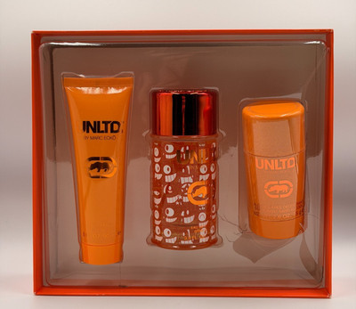 Marc Ecko UNLTD THE EXHIBIT 3pc Set - 3.4 z EDT Sp+2.5 oz Deo+3.0 oz S Gel