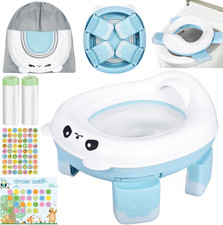 Vasino Pieghevole 3-In-1 per Bambini – Riduttore WC Portatile Con Sacchetti USA 