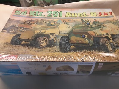 DRAGON 1/35 sd.kfz. 251 Ausf. D *3in1* *Sealed*