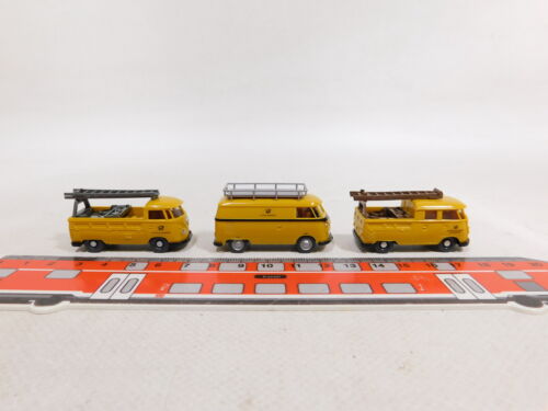 DX343-0,5# 3x Wiking H0 1:87 Montagewagen Kasten VW T1 Bulli Post DBP NEUW