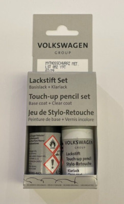 Original VW Audi Lackstift Set 18 ml LY9T LST0M2Y9T Mythosschwarz Metallic