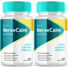 NerveCalm Advanced Nerve Support Formula Nerve Calm Vitamin 120 Capsules