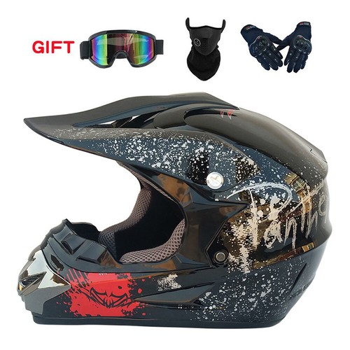 Motocross Motorcycle Helmet Off road Kids Youth Adults for Dirt E-Bike ATV MX DH - Picture 2 of 11