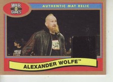 2018 WWE Heritage Alexander Wolfe mat relic /99