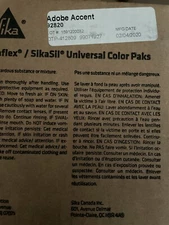 (16) SIKA / SIKASIL UNIVERSAL COLOR PAKS ADOBE ACCENT 92820
