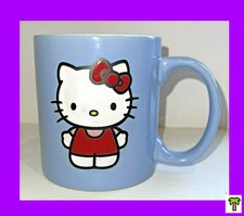    Sanrio Hello Kitty Ceramic 20oz Blue Mug Large Cup NEW