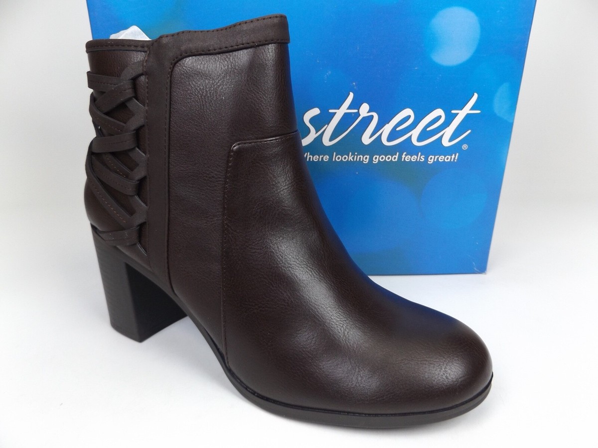 Easy Street Womens Bellamy Ankle Heel Boots Casual Booties Size 10