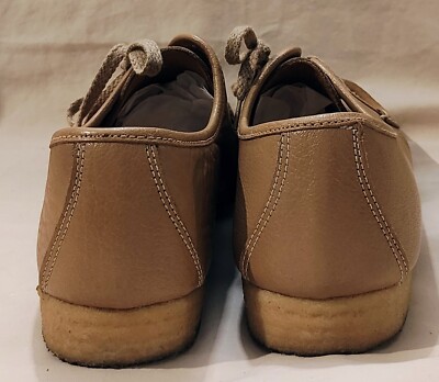 Vintage Clarks Original Wallabee Natural Tan Leather Italy Women's