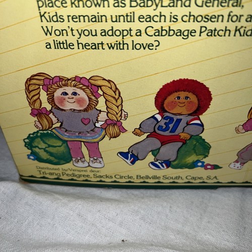 Triang Pedigree Cabbage Patch Kids Doll Made in South Africa 1983 On Box, 1984 - Picture 9 of 24