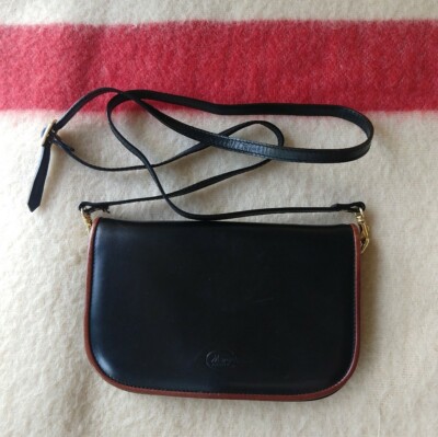Marcus Firenze Crossbody Italian Leather Purse Black/Brown