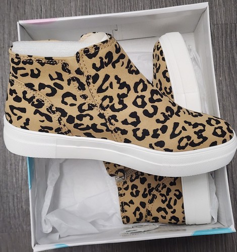 NEW Soda Route-G Women High Top Hidden Platform Shoes Bobcat Cheetah Leopard/8 - Picture 6 of 6