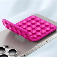 Suction Cup Phone Case Mount Double-Sided Silicone Sticky Phone Stand Holder