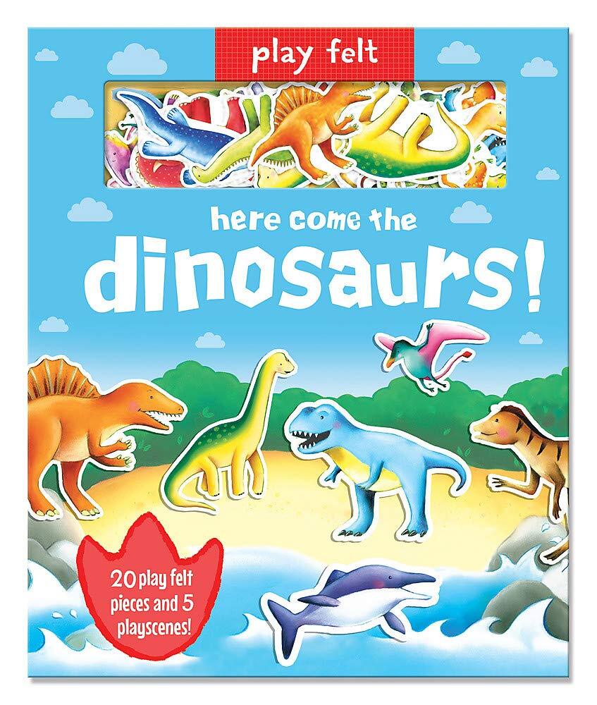 LIbri UK/US Graham, Oakley - Play Felt Here Come The Dinosaurs!