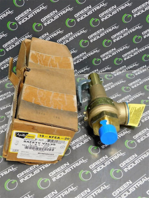NEW Apollo Valves 19KFEA20 Safety Valve 1'' 20PSIG Set 561 lb/hr Cap. 1'' X 1-1/4''