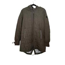 Spiewak Women’s Olive Green Quilted Hooded Coat Size Large