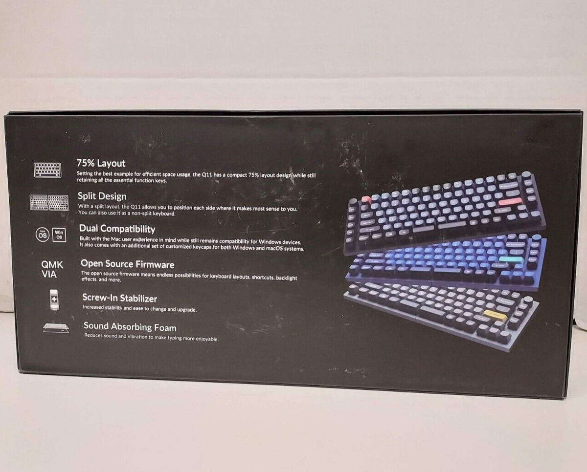 Keychron Q11 A 75% RGB Blacklight Wired Mechanical Keyboard - Knob
