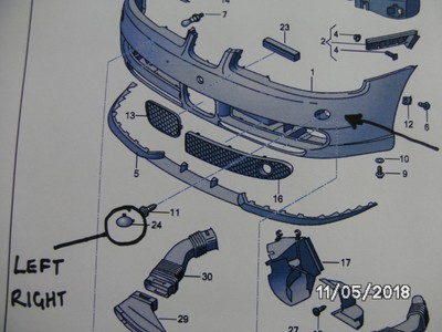 NEW SEAT LEON CUPRA/TOP SPORT 2000 - 2006 RIGHT FRONT BUMPER CAP A様専用  3点まとめ