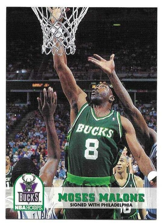 MOSES MALONE 1992-93 HOOPS CARD NM-MT+ CONDITION