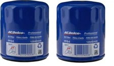 Pair of New Genuine GM Engine Oil Filter ACDelco Pro PF64 PF64F