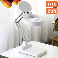 2-in-1 LED Lupenleuchte 10X 20X Vergrößerun...