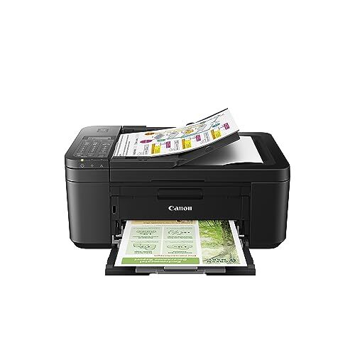 Impresora a color todo en uno inalámbrica de inyección de tinta Canon® PIXMA™ TR4720, negra - Imagen 1 de 7