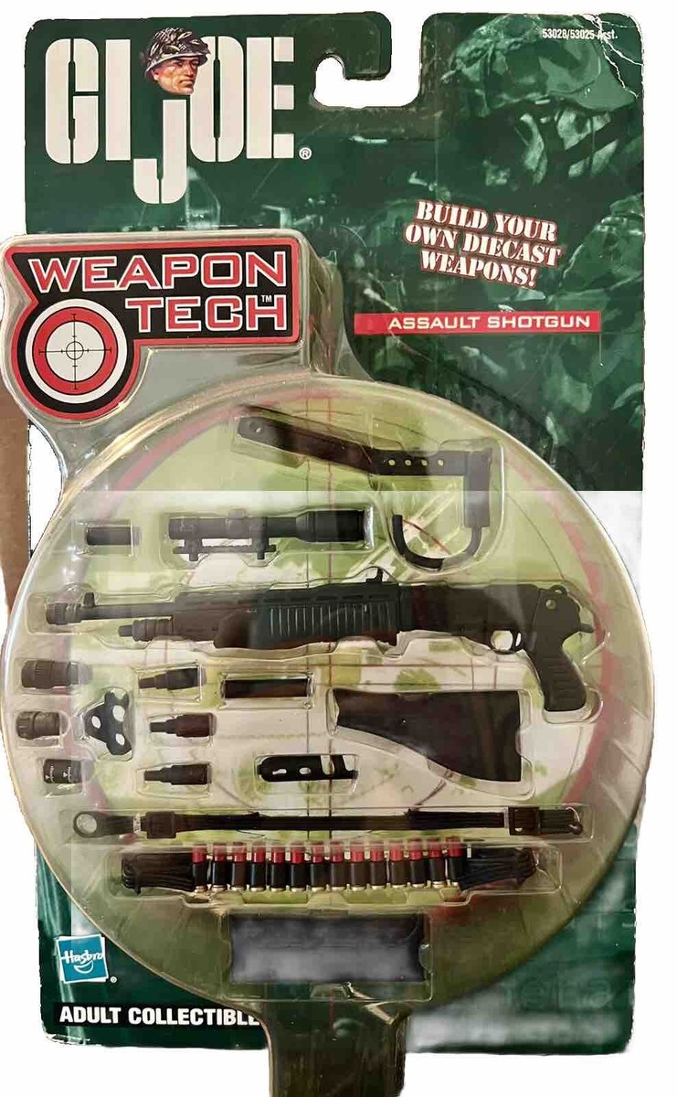 GI Joe Weapon Tech Diecast Assault Shotgun Set For 12 Inch Figures