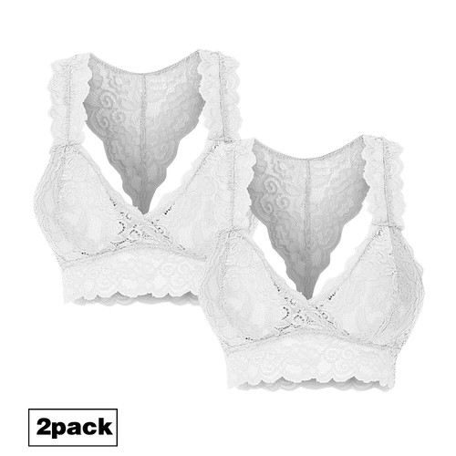 Womens Sexy Lace Bralette Crop Top Bustier Bra Cami Vest Tank Underwear Lingerie - Picture 17 of 26