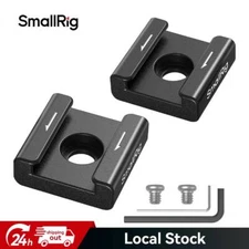 SmallRig Anti-Twist Cold Shoe Mount Adapter (2pcs) with 1/4"-20 Screws for Cage
