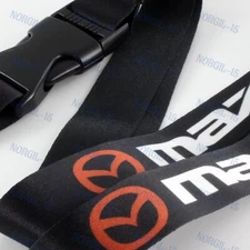 Lanyard For MAZDA MAZDASPEED RX7 RX8 MIATA MX5 13B Black Keychain Quick Release